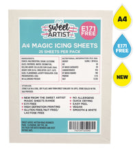 Ladda upp bild till gallerivisning, A4 Magic Icing Sheets - E171 Free
